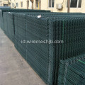 Segitiga Hijau Gelap Dilas Wire Mesh Fence